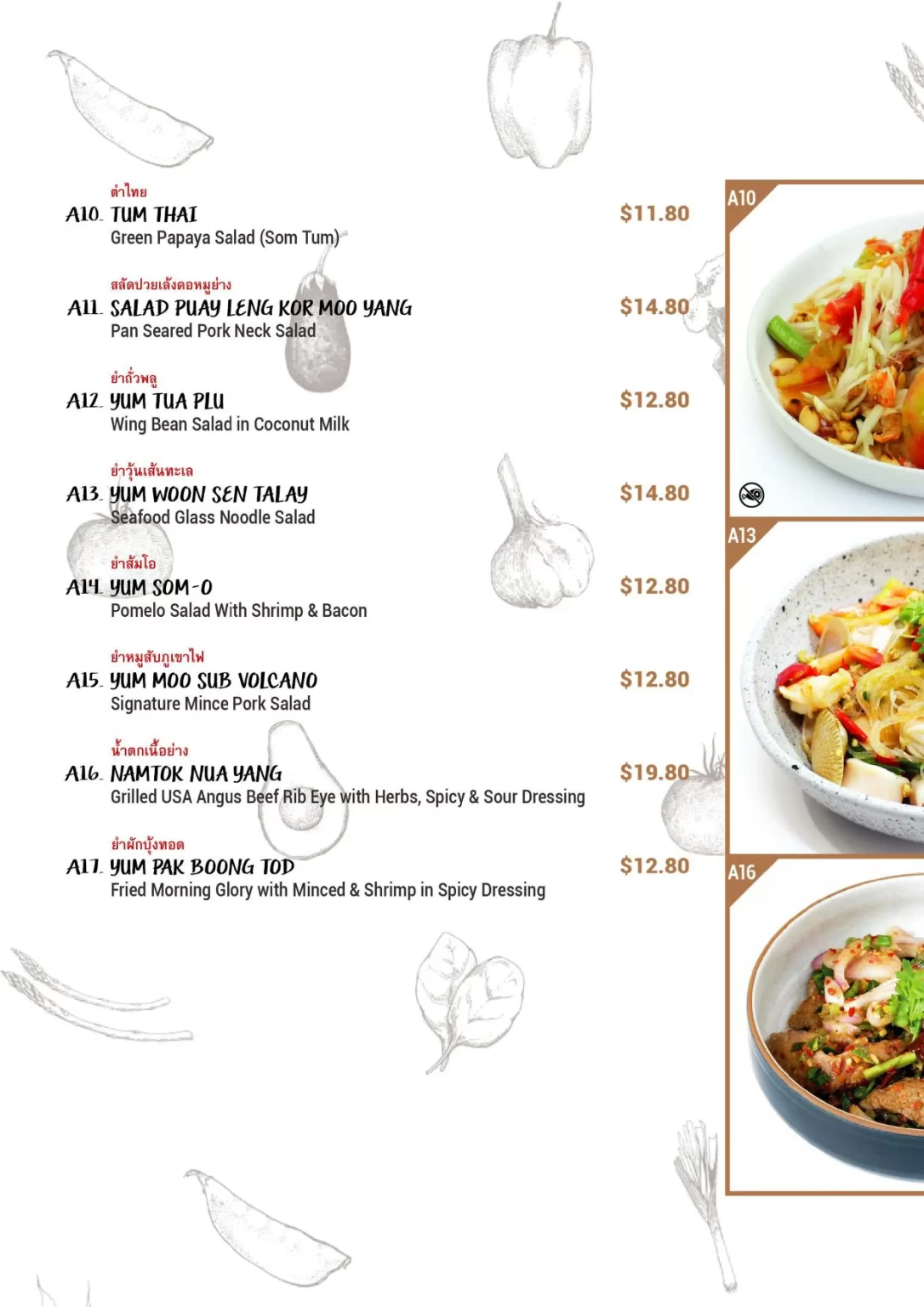 Baan Ying Gub Klam Menu updated