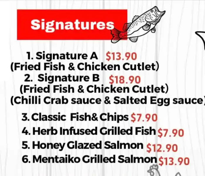 FISH & CHICKS SIGNATURE DISHES PRICES 2024