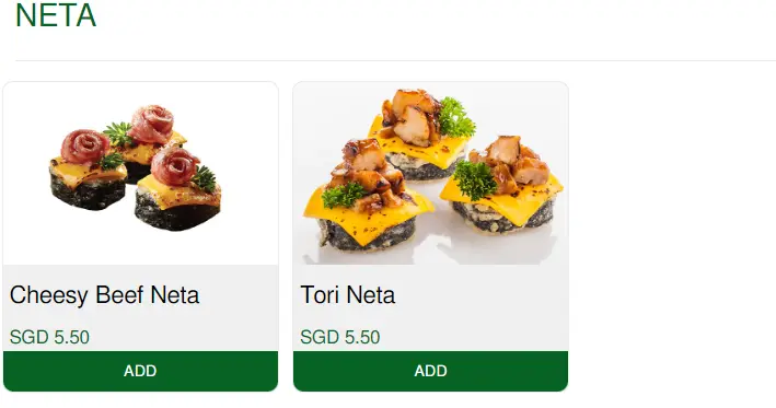 HEI SUSHI NETA MENU PRICES 2024