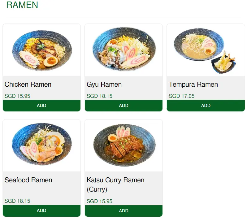 HEI SUSHI RAMEN MENU PRICES 2024