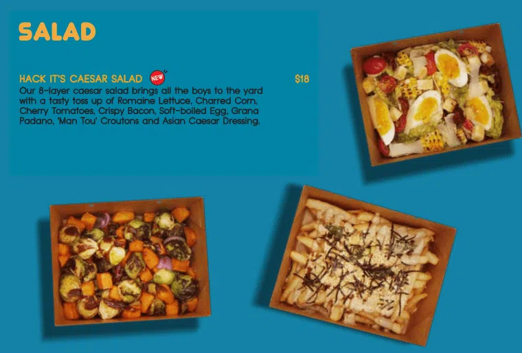 Hack It Singapore Menu – Salad 2024