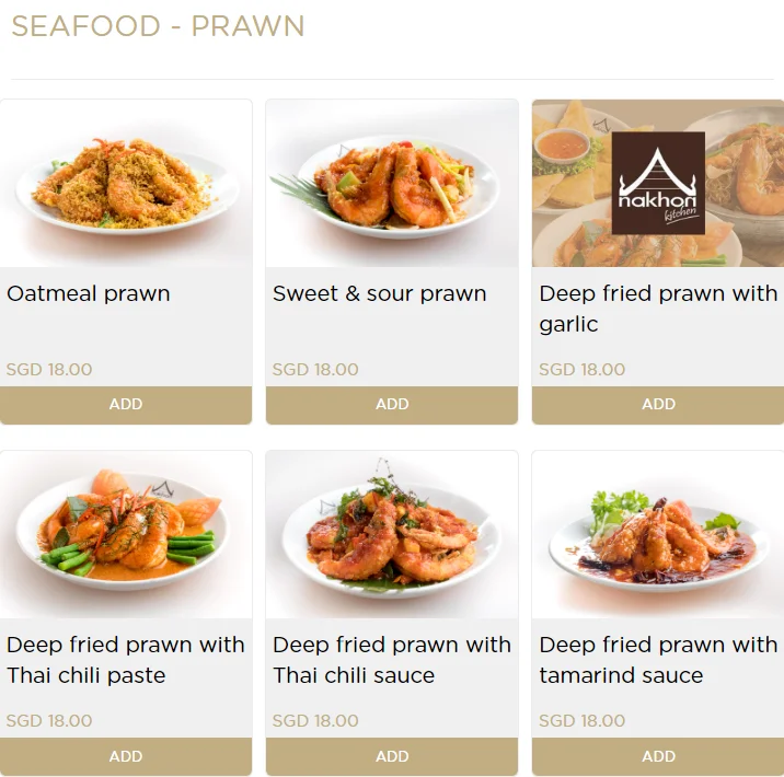 NAKHON KITCHEN PRAWN MENU 