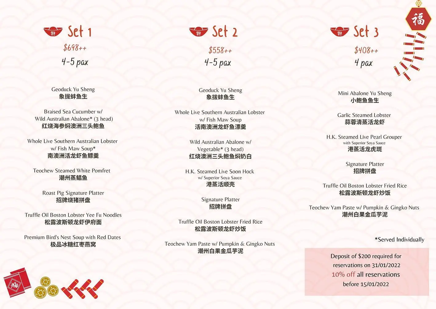 Orchard Live Seafood CNY 2023 Menu 2024