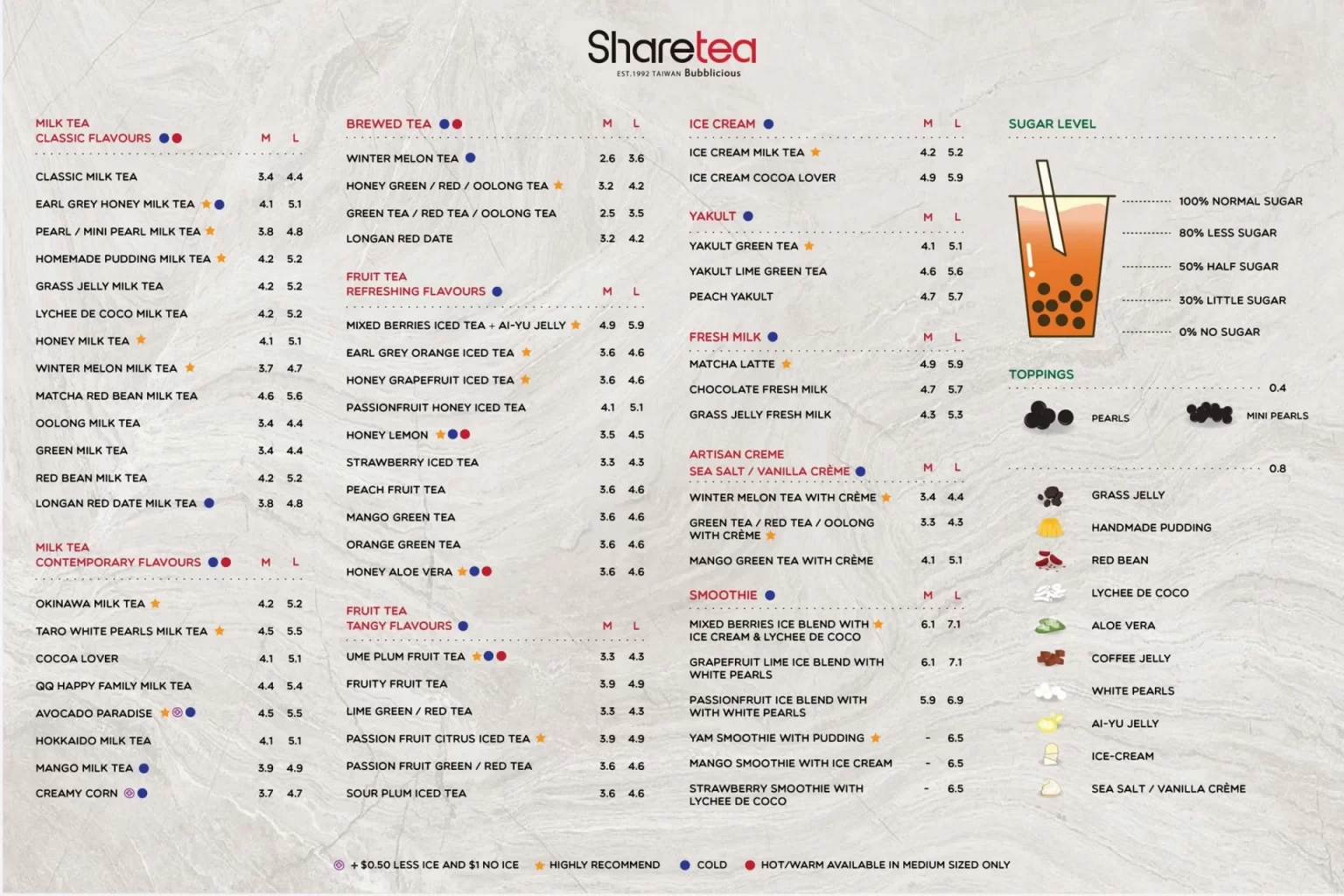 A&W Signature Burgers Menu 2024