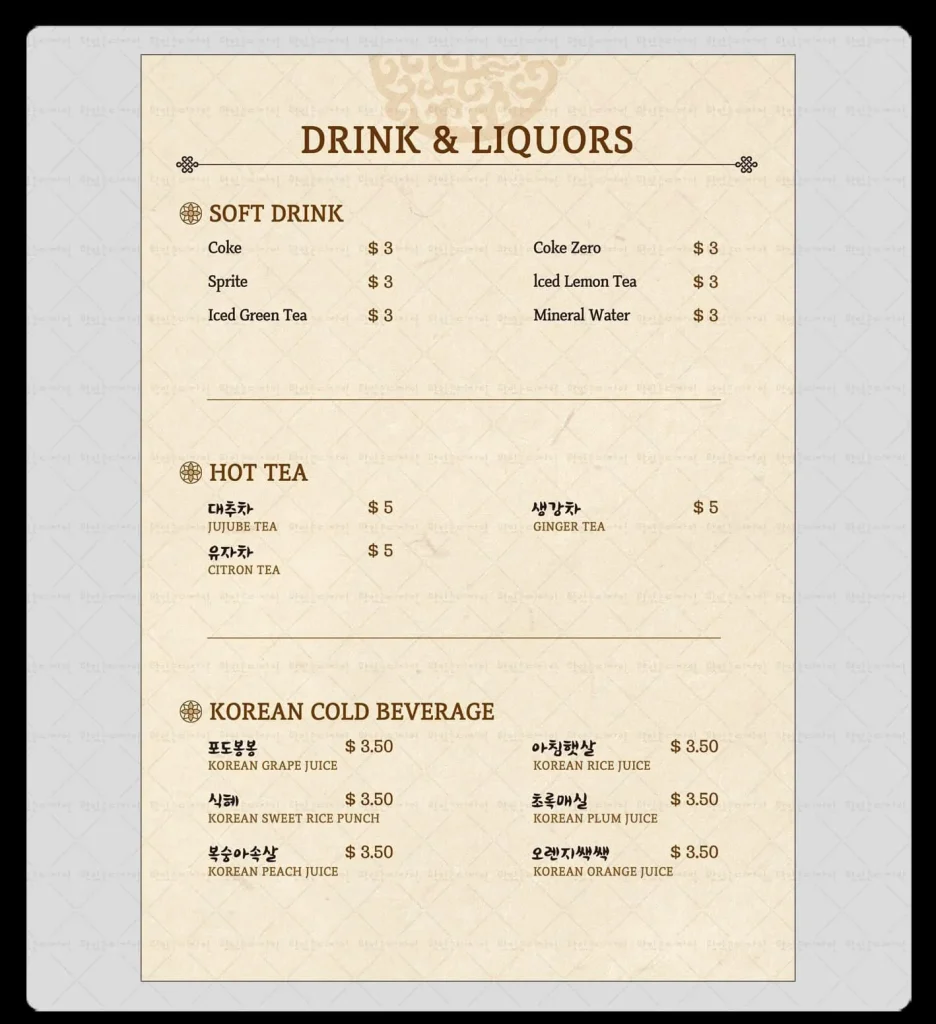 TODAMGOL BEVERAGES MENU PRICES 2024