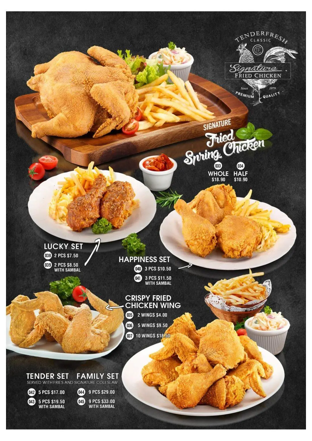 Tenderfresh Xpress Singapore Main Course Menu 2024