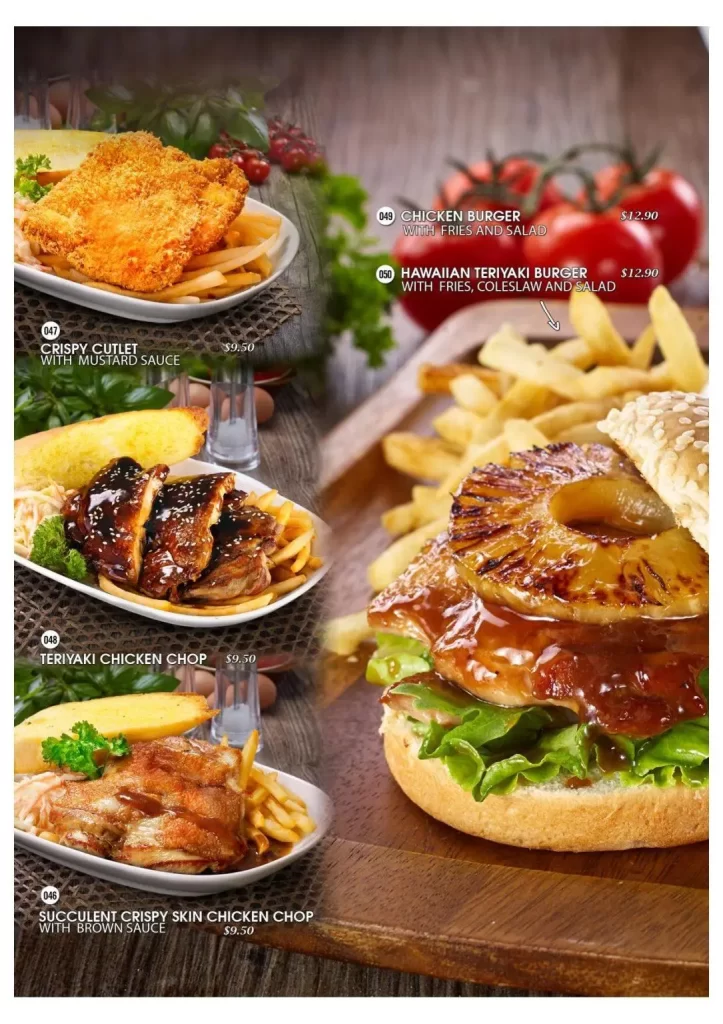 Tenderfresh Xpress Singapore Main Course Menu 2024