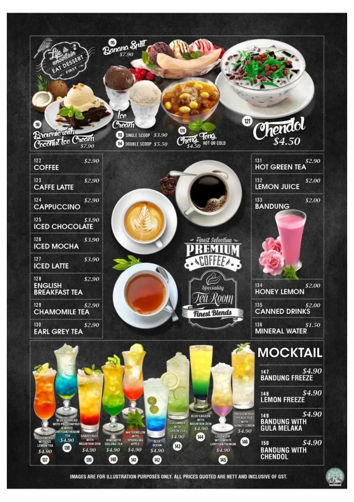 Tenderfresh Xpress Singapore Sides Menu 2024