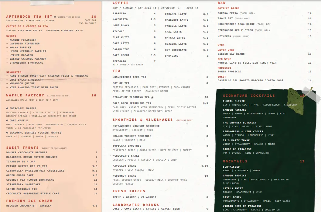 The Summerhouse Whole Cakes Menu Price 2024