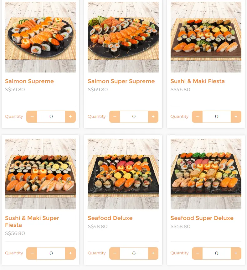 UMISUSHI PARTY PLATTER MENU PRICES 2024