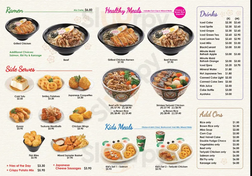 Yoshinoya Combos Menu Price