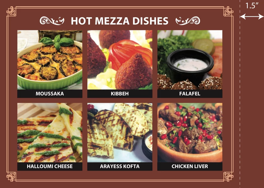 Byblos Grill Hot Mezza Menu 2024