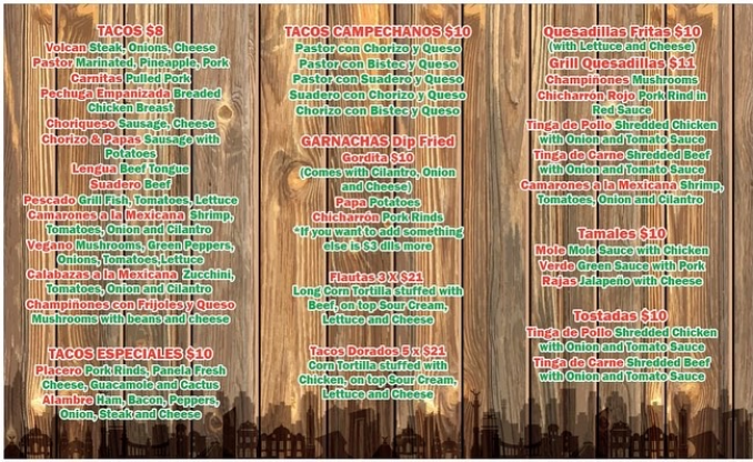 Itacate Singapore Burritos Menu 2024