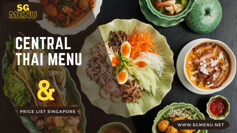 Central Thai Menu