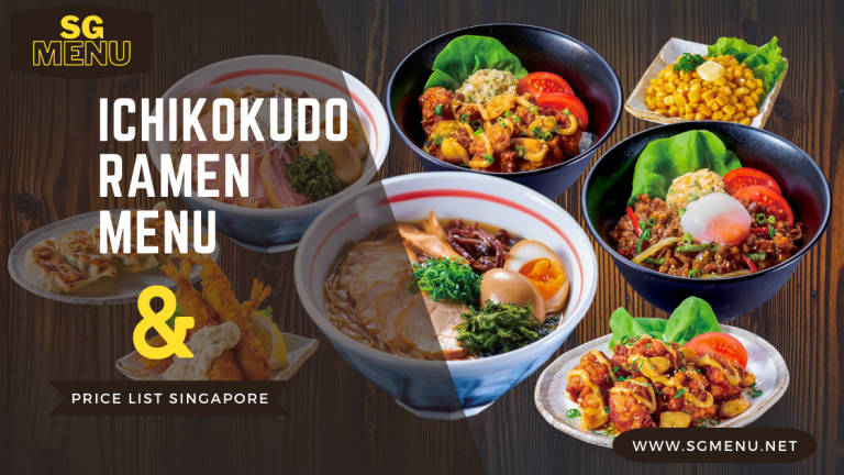 Ichikokudo Ramen Menu