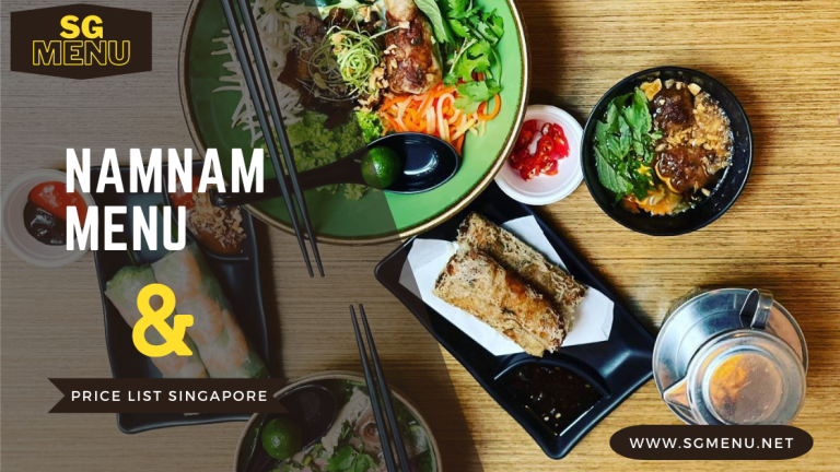 NamNam Menu & Price List Singapore Updated  2024