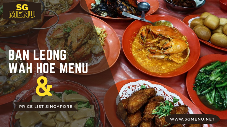 Ban Leong Wah Hoe Menu