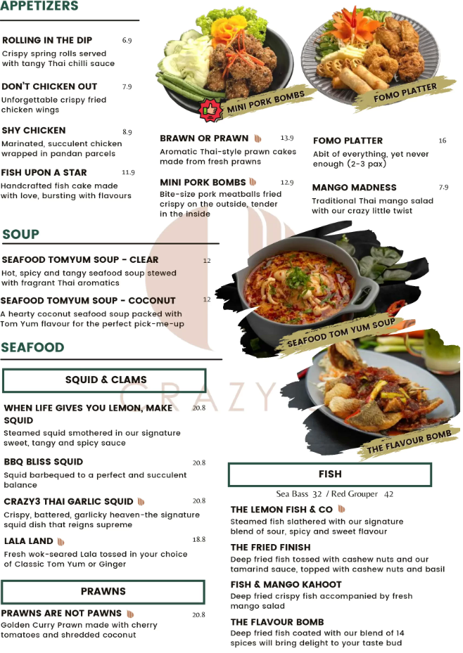 ThaiLily Restaurant Menu