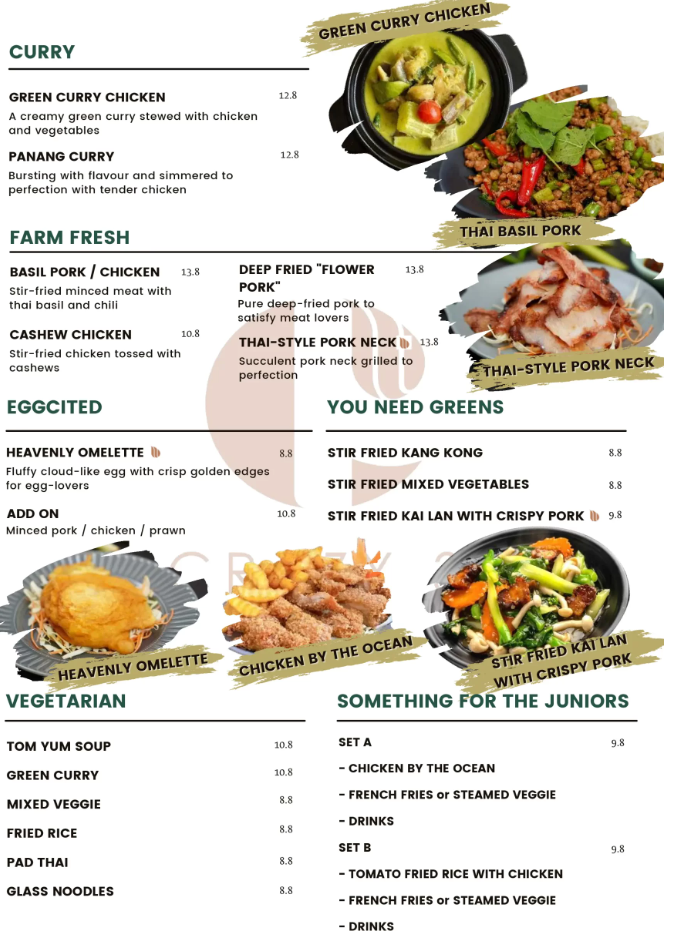 ThaiLily Restaurant Menu