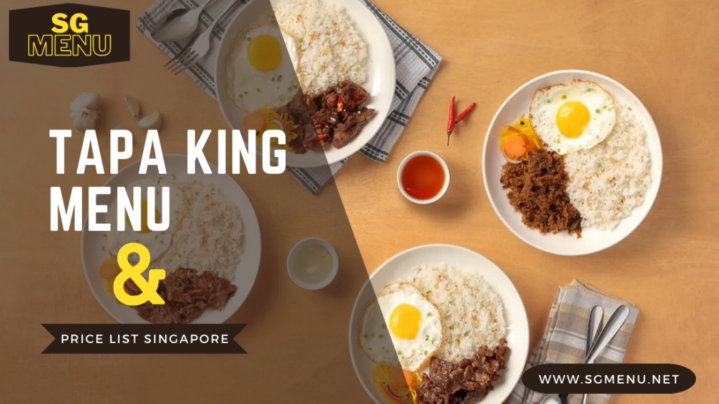 Tapa King Menu