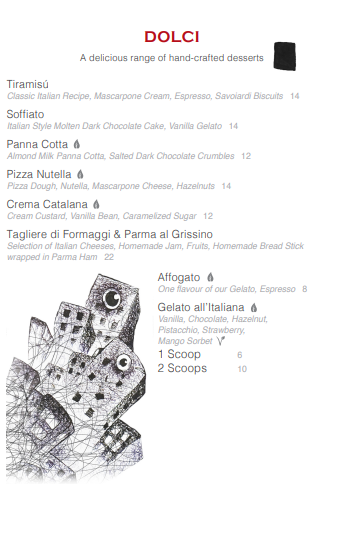 Ricciotti menu