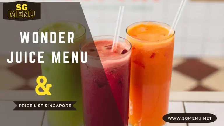 wonder juice menu