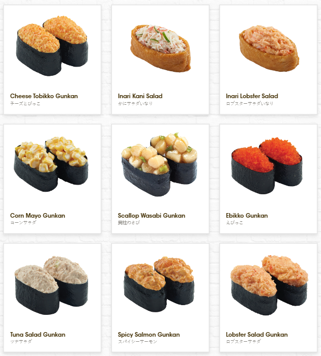 Genki Sushi Menu