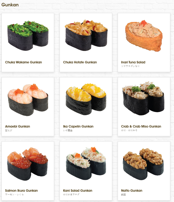 Genki Sushi Menu