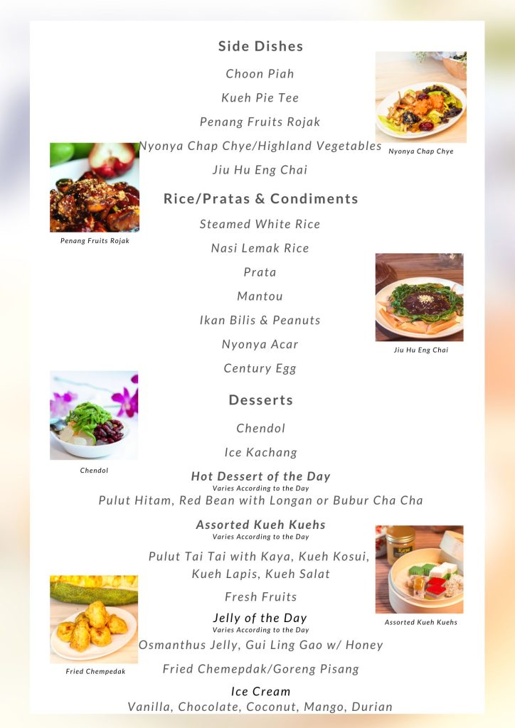 Penang Place Menu