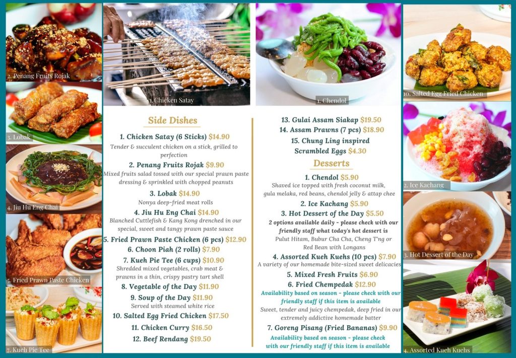 Penang Place Menu