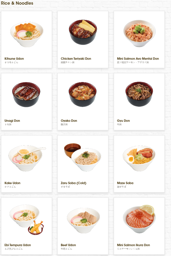 Genki Sushi Menu