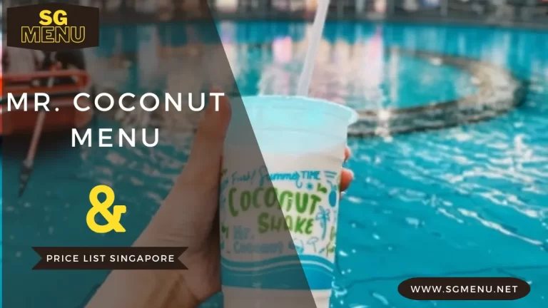 Mr. Coconut Menu