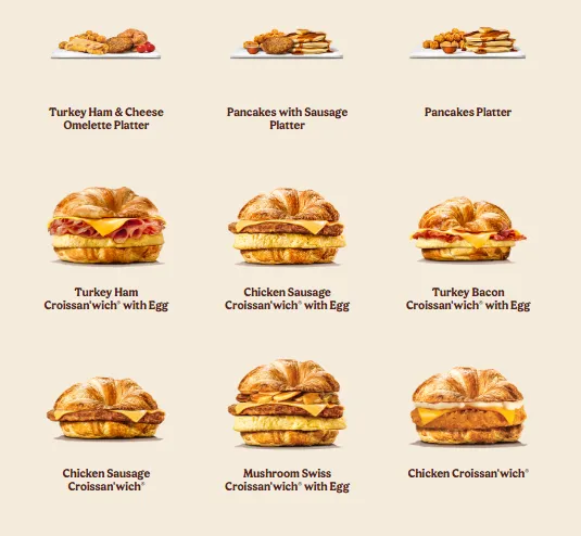 Burger King Menu