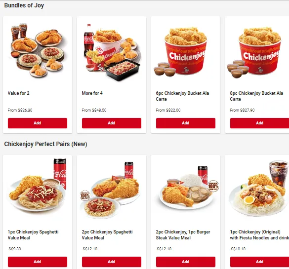  Jollibee Menu