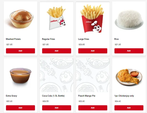  Jollibee Menu