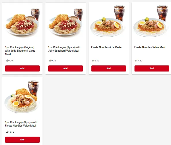  Jollibee Menu