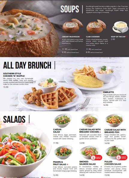 Swensens Menu