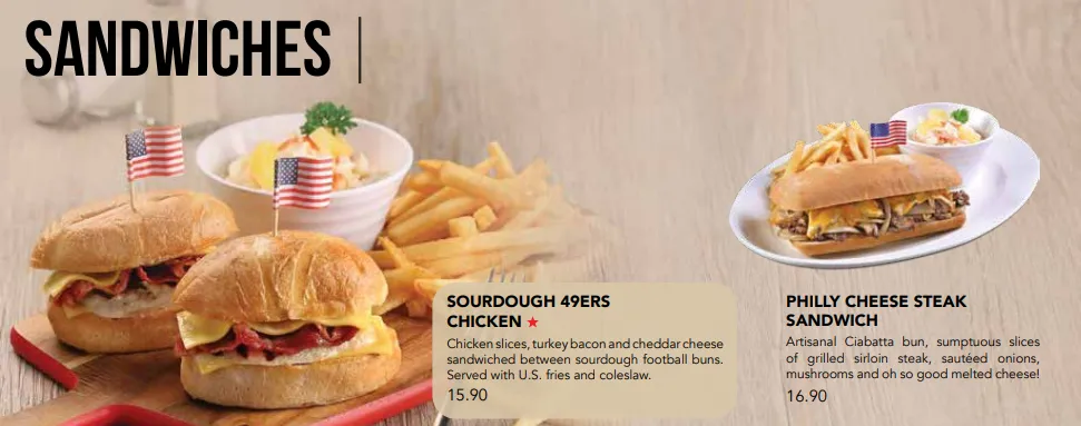 Swensens Menu