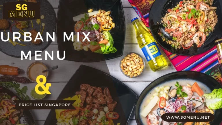 Urban Mix Menu