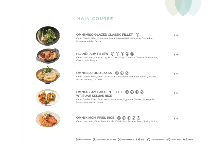 Green Common Menu