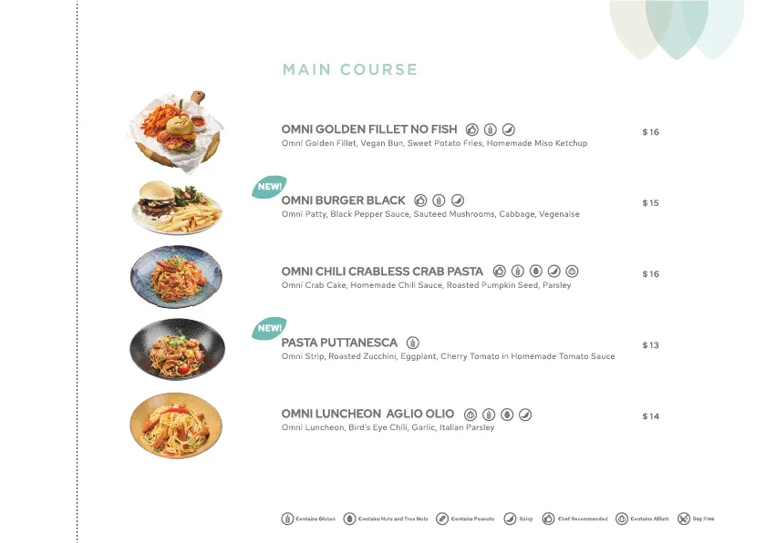 Green Common Menu