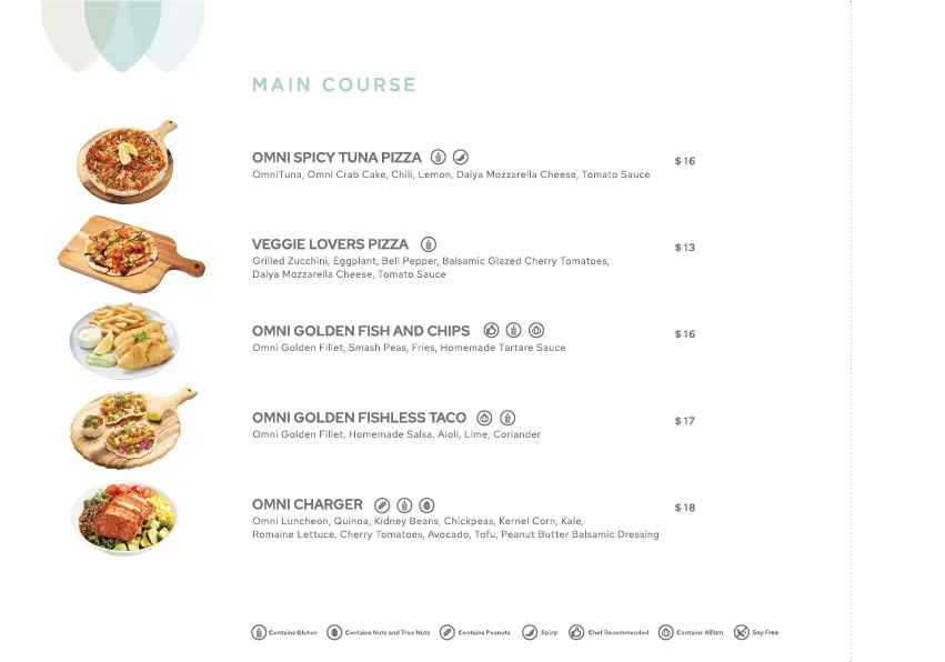 Green Common Menu