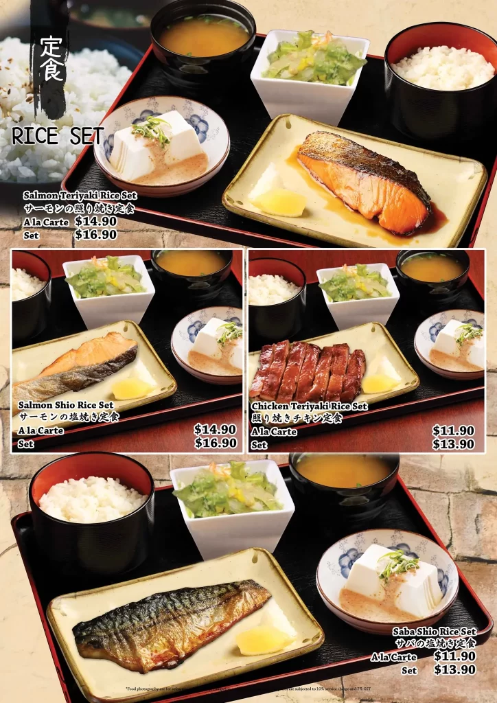 Tokyo Shokudo Menu