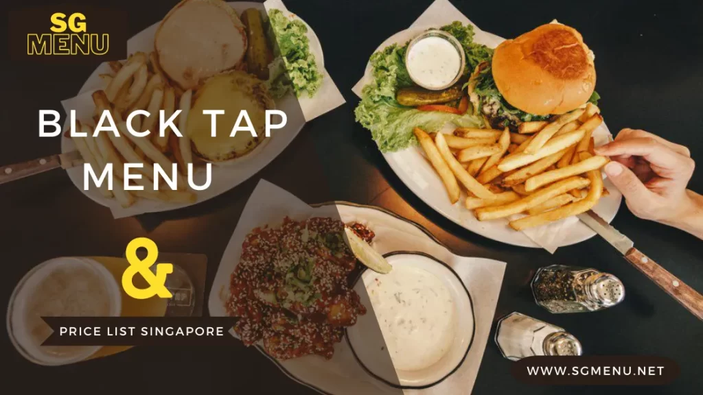 Black Tap Menu