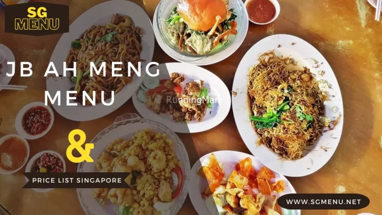 Jb Ah Meng Menu