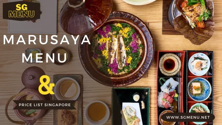 Marusaya Menu