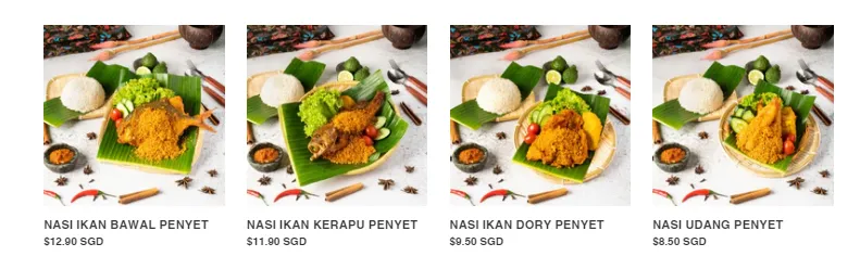 Uncle Penyet Menu