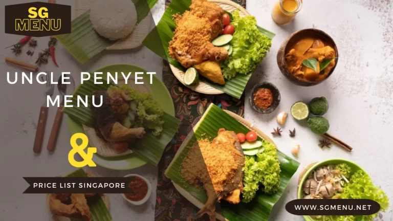 Uncle Penyet Menu