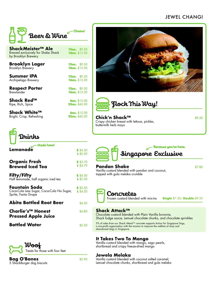 Shake Shack Menu