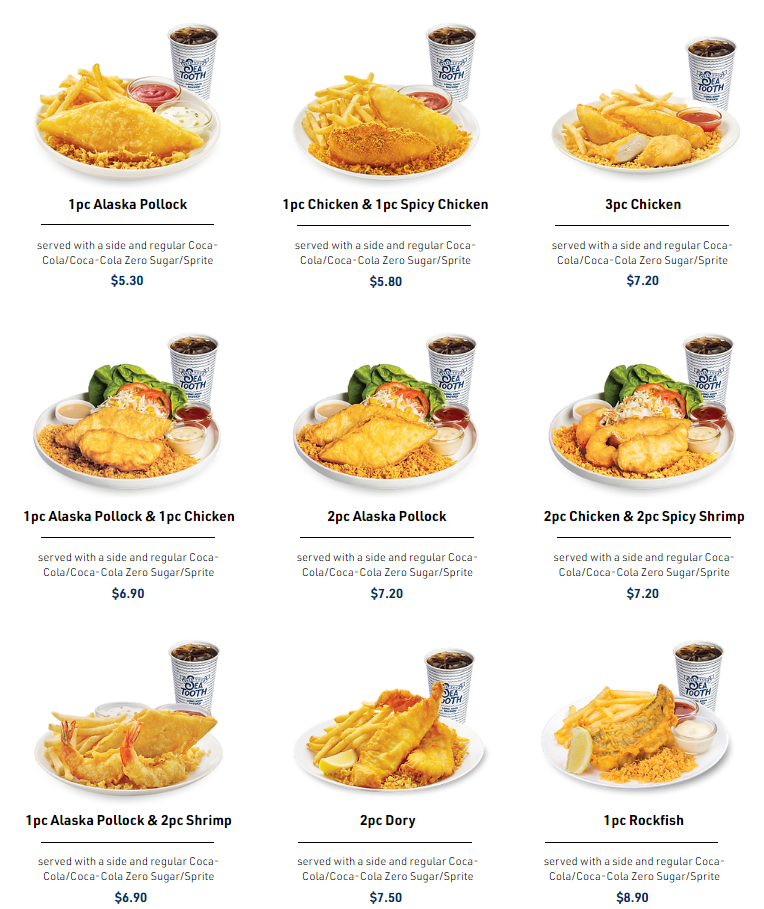 Long John Silver’s Golden Deals Menu